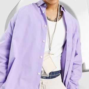 Oversized “Dad” Shirt in purple